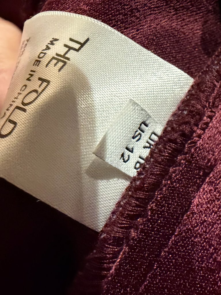 The Fold London Clever Crepe Colinton Jumpsuit Plumb Uk 16 / Us 12 Nwt — image 5 of 8